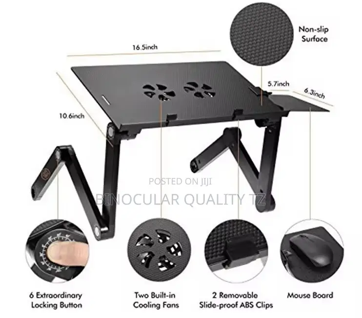 T8 Adjustable Laptop Stand With Fan.
