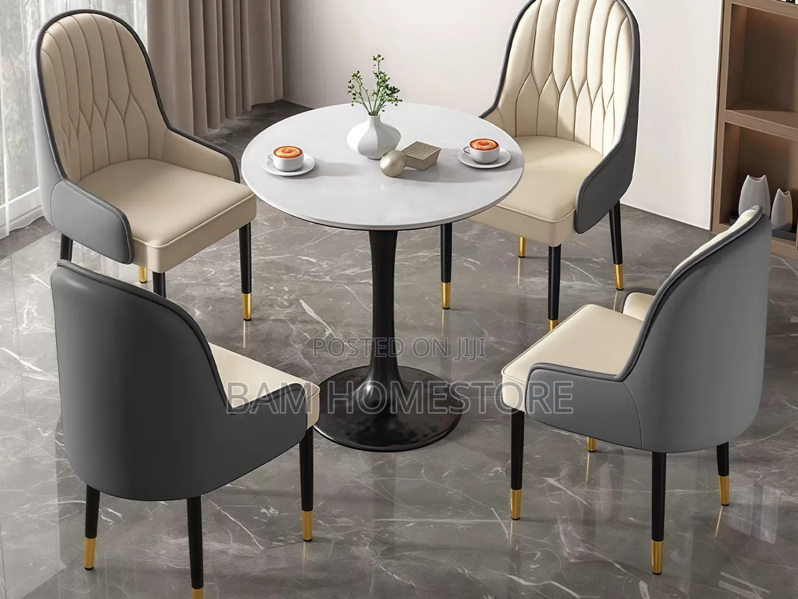 Classic Elegant Set( Marble Table+Chairs)