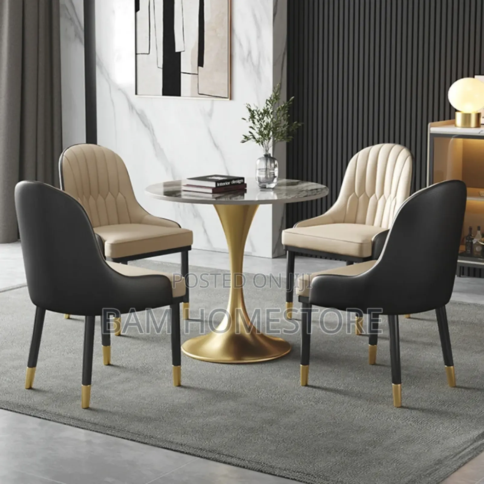 Classic Elegant Set( Marble Table+Chairs)
