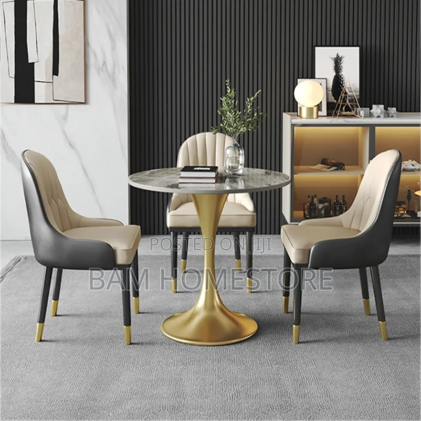 Classic Elegant Set( Marble Table+Chairs)