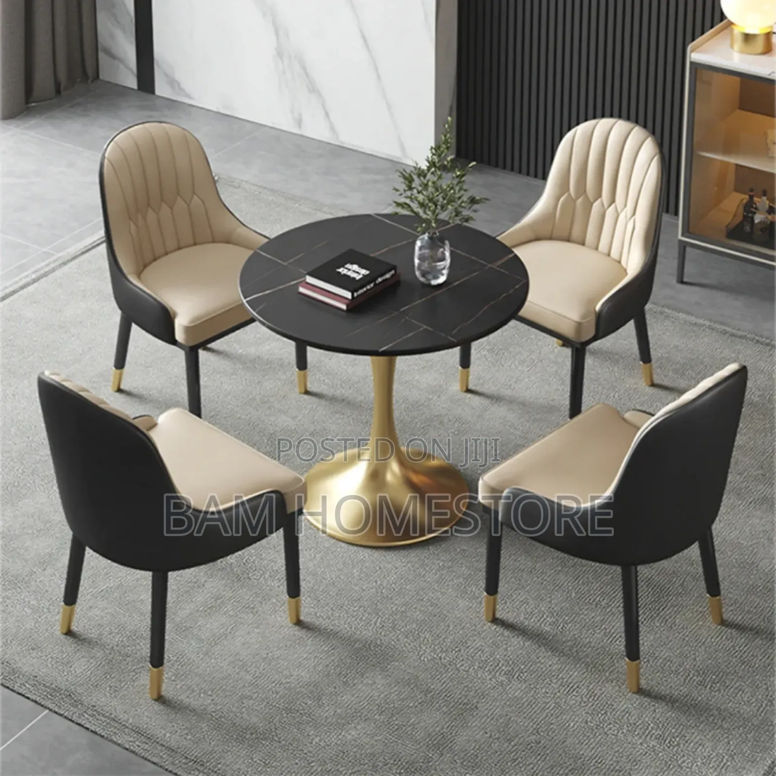 Classic Elegant Set( Marble Table+Chairs)