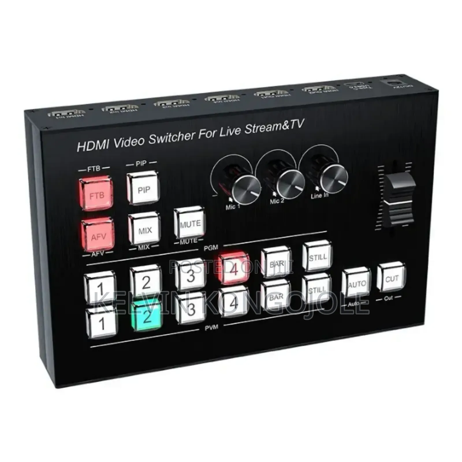 Portable Video Switcher/Mixer With Live Streaming