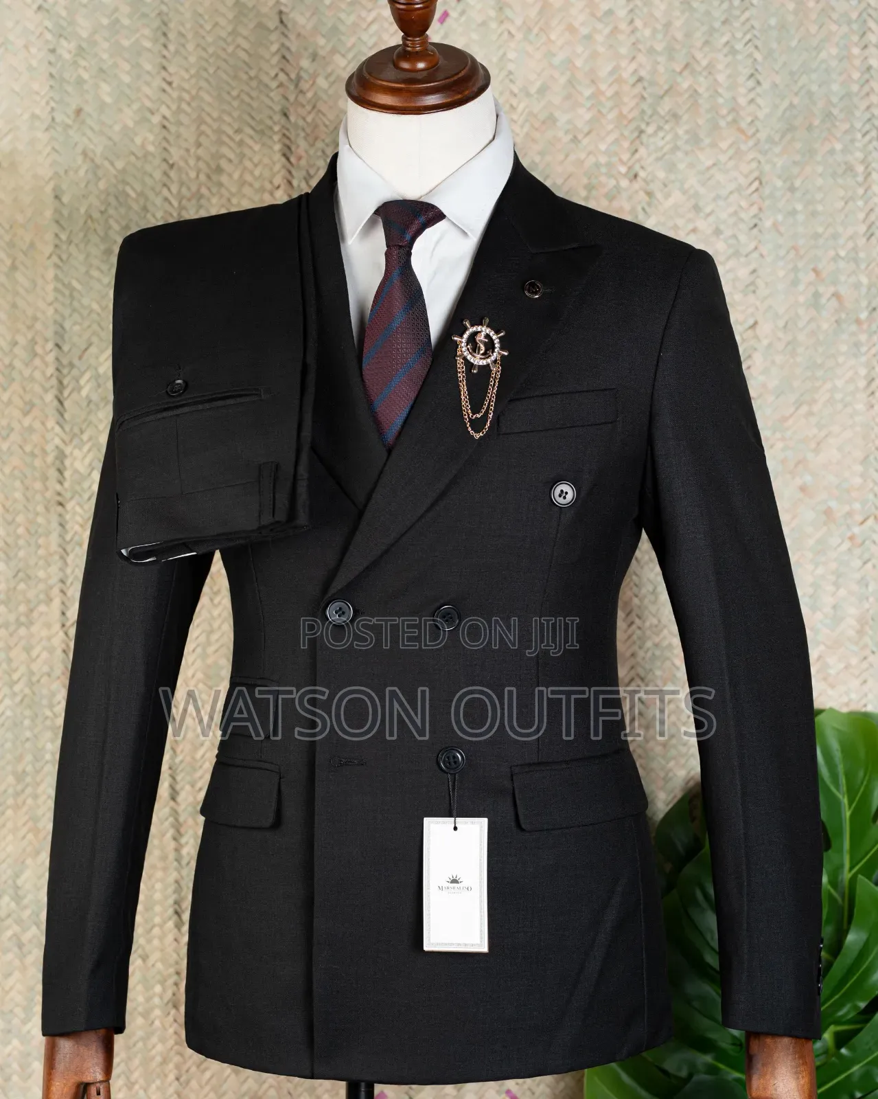 Black Men's Six Buttons Suits Original and New