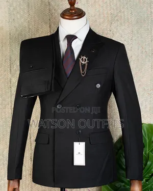 Black Men's Six Buttons Suits Original and New