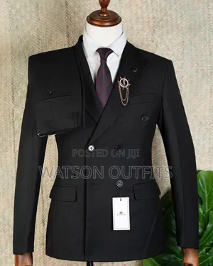 Black Men's Six Buttons Suits Original and New