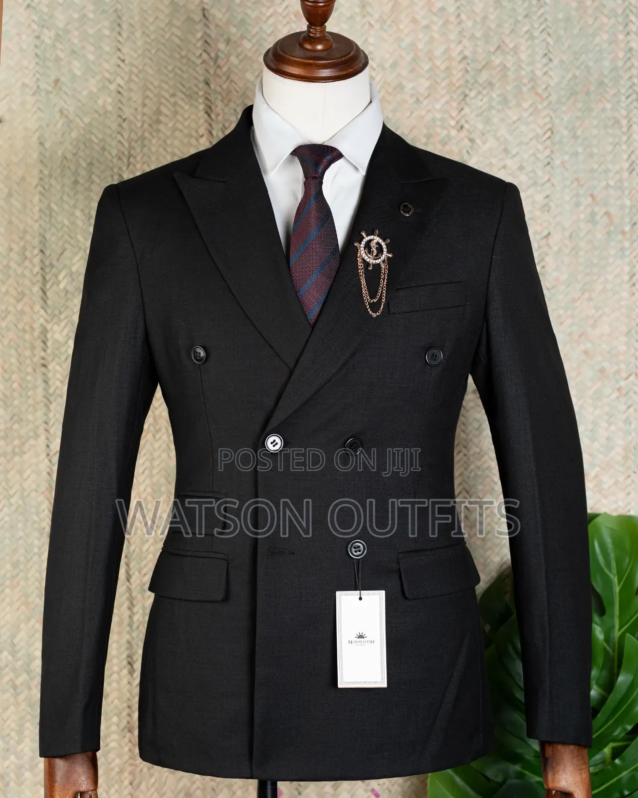 Black Men's Six Buttons Suits Original and New
