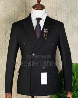 Black Men's Six Buttons Suits Original and New