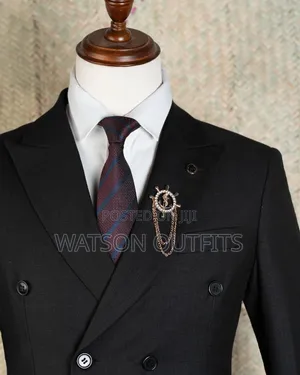 Black Men's Six Buttons Suits Original and New
