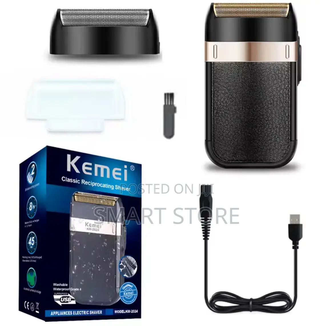 Kemei Rechargeable Shave-Waterproof Cordless