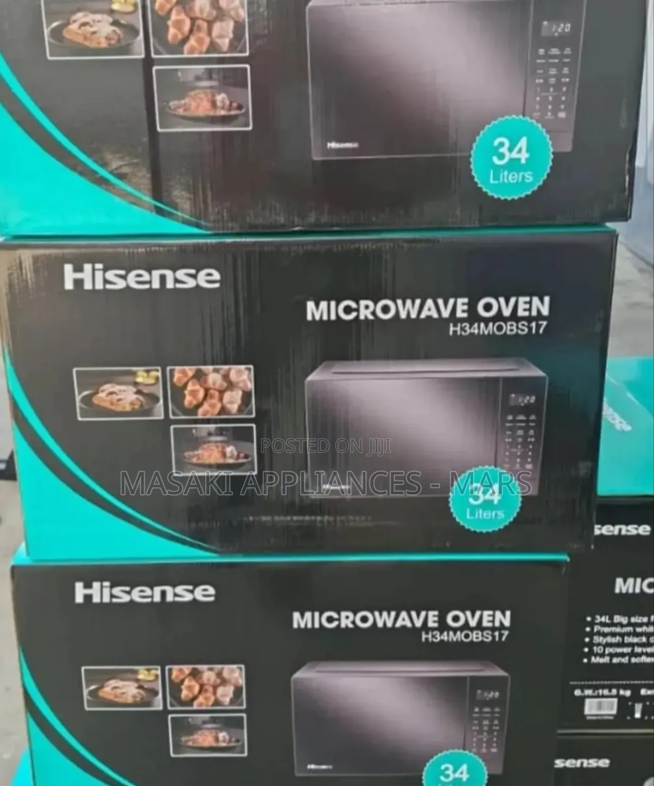 Hisense H34mobs17 | 34l Microwave Oven