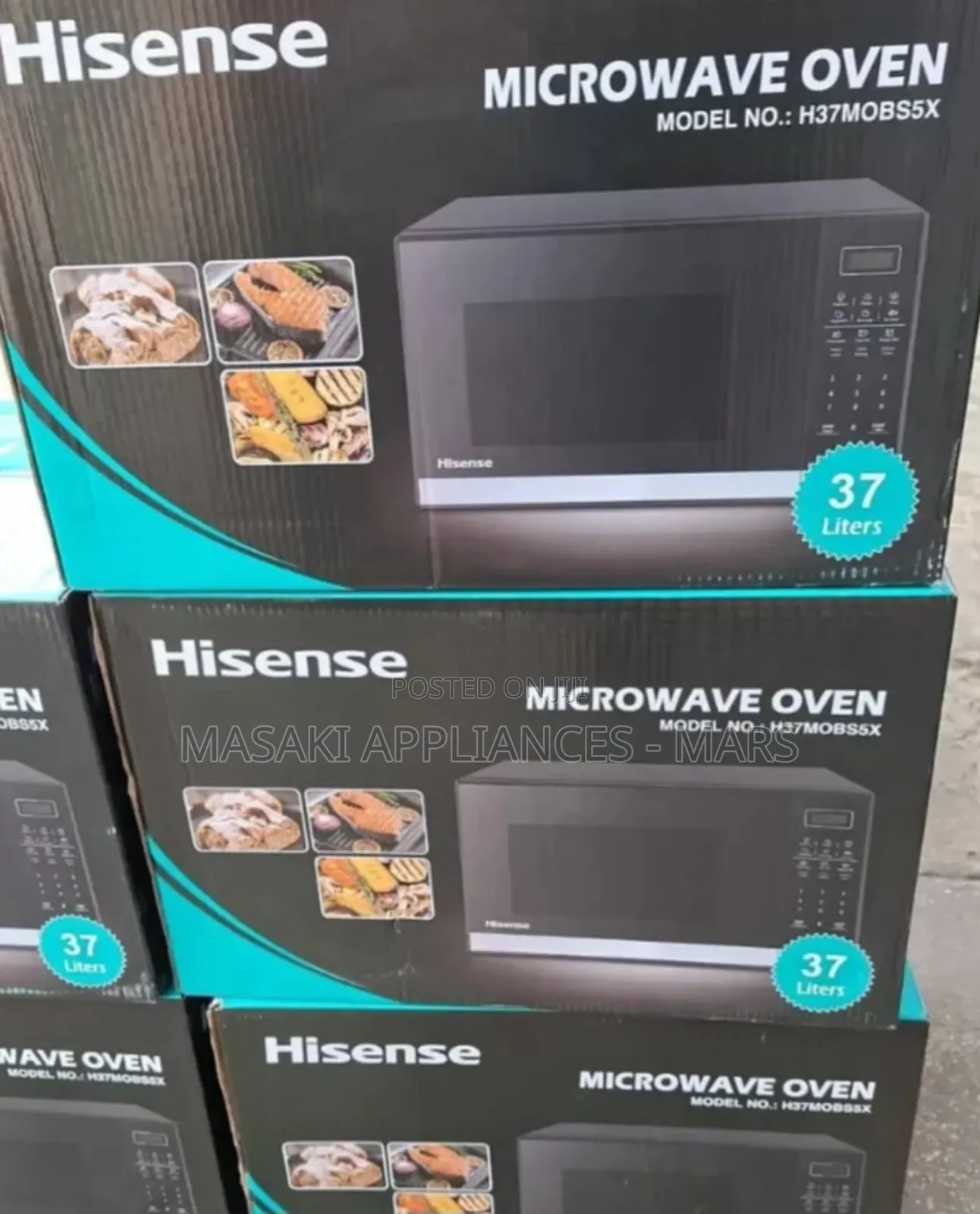 Hisense H37mobs5x | 37litres Black Microwave