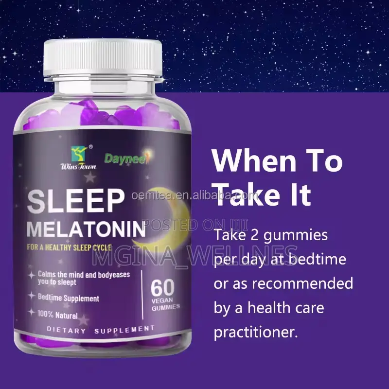 Sleep Melatonin Gummies, Natural Support Healthy Sleep