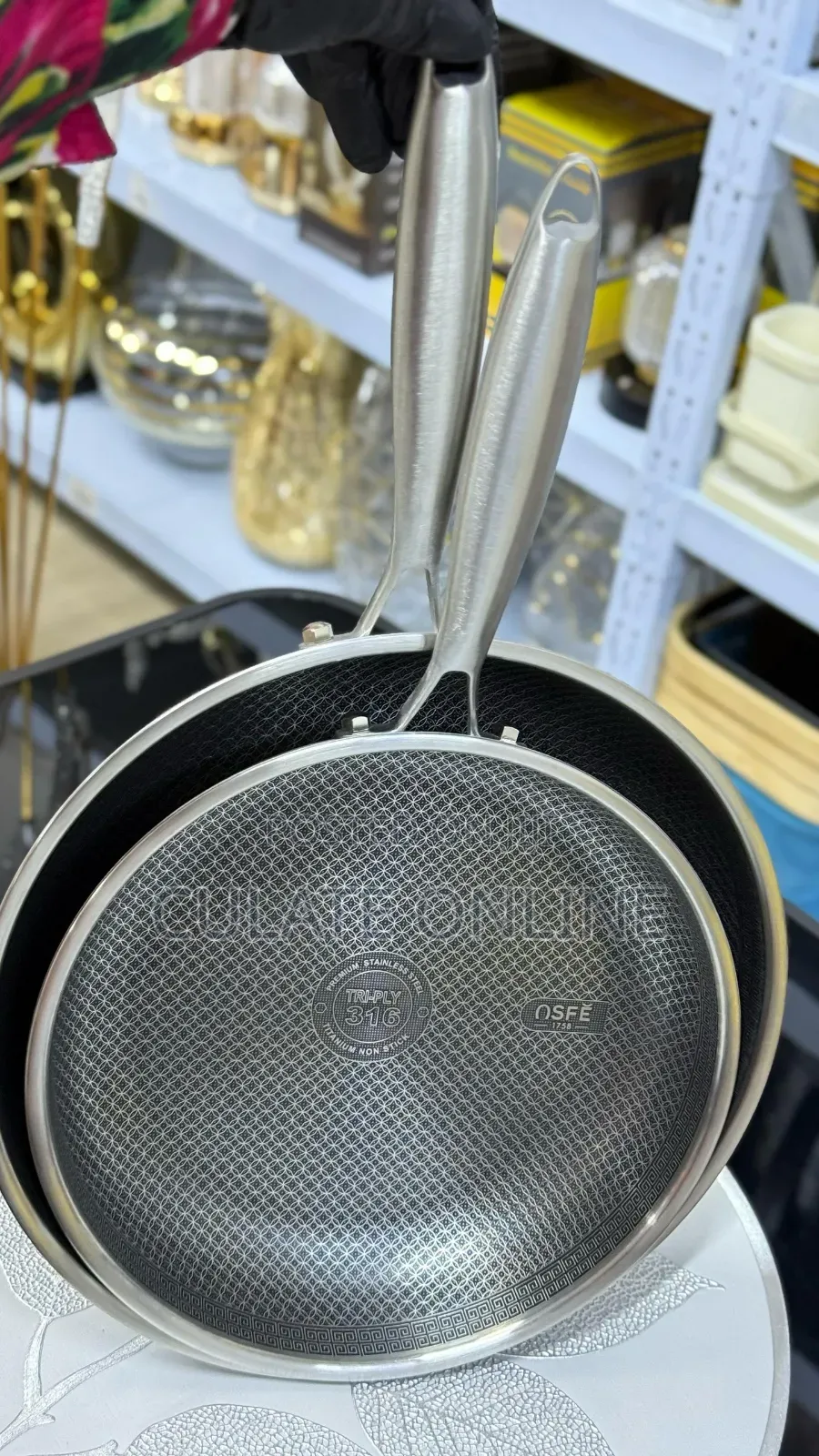 2pcs Osfe Frying Pan Non-Stick Set