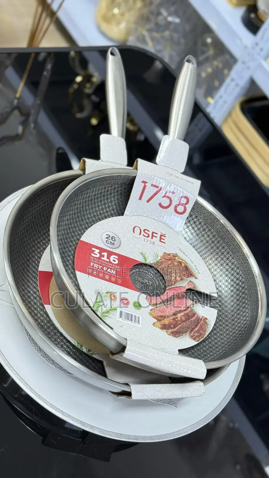 2pcs Osfe Frying Pan Non-Stick Set