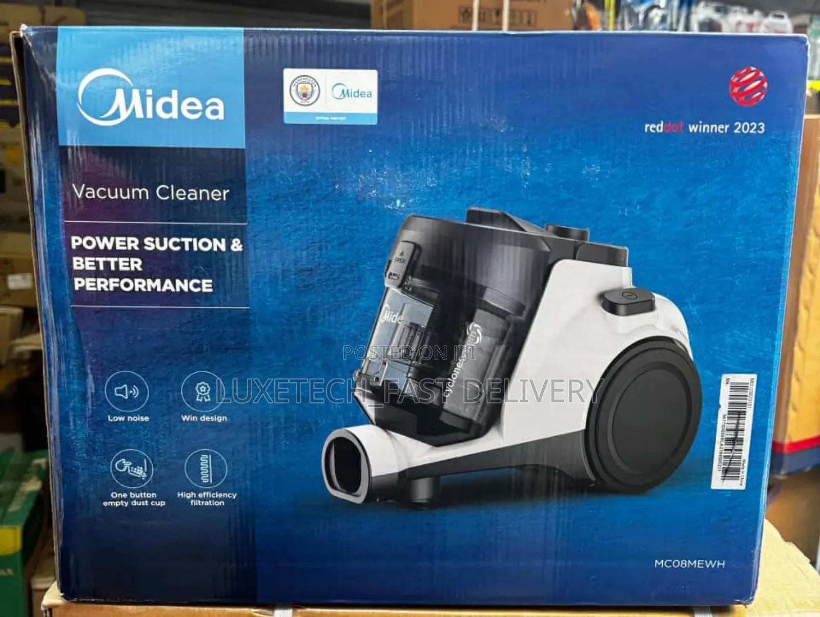 Midea Vacuum Cleaner 2-Liters Mc08mewh for Dry Use