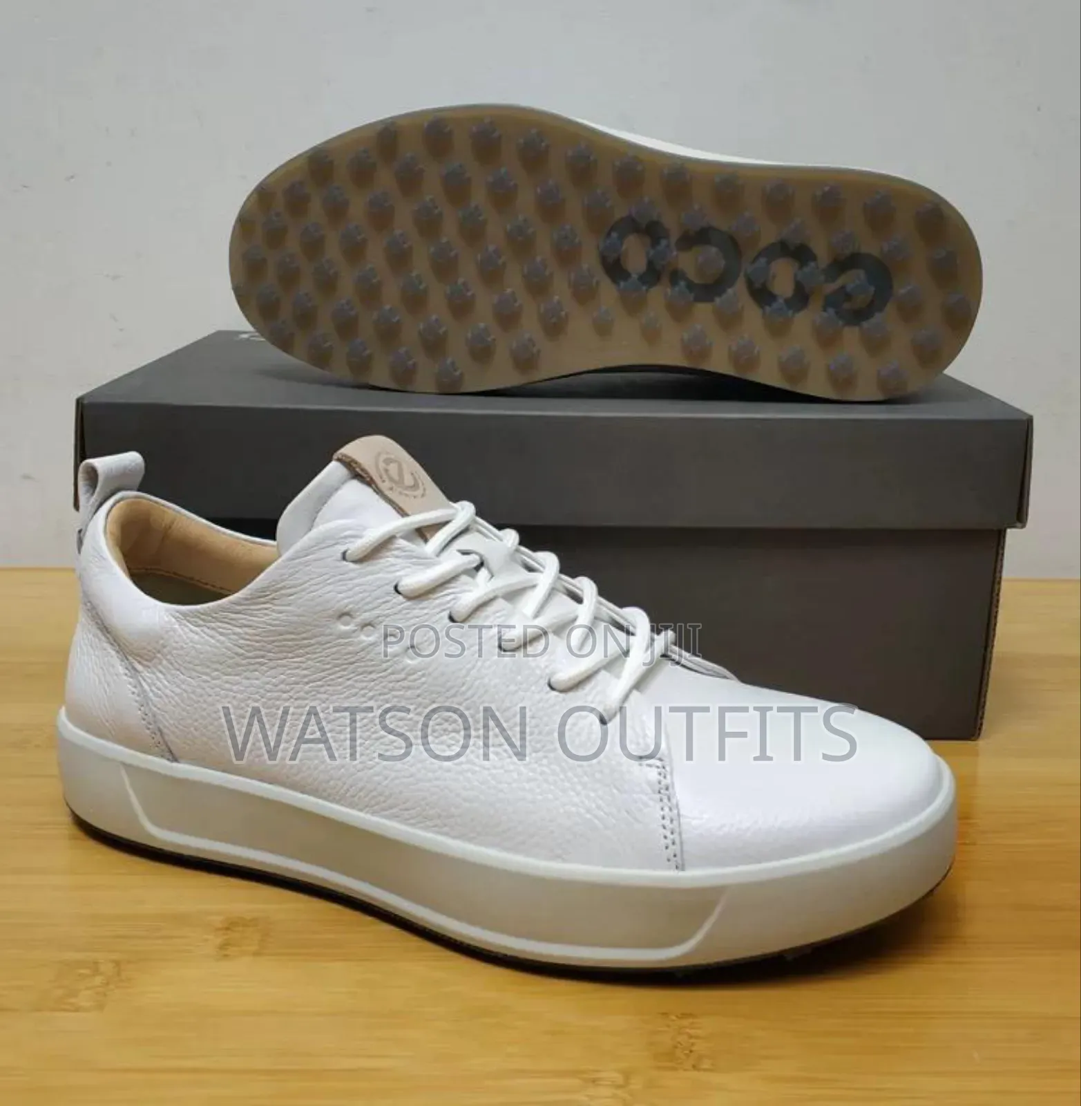 Men's White Leather Materials Shoes From Turkey