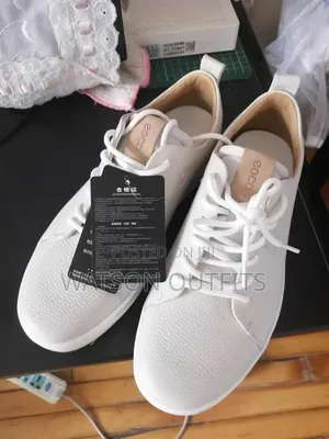Men's White Leather Materials Shoes From Turkey