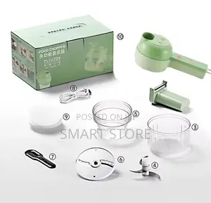 5 In1 Electric Vegetable Cutter Set Portable Rechargeable
