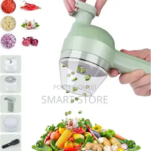 5 In1 Electric Vegetable Cutter Set Portable Rechargeable