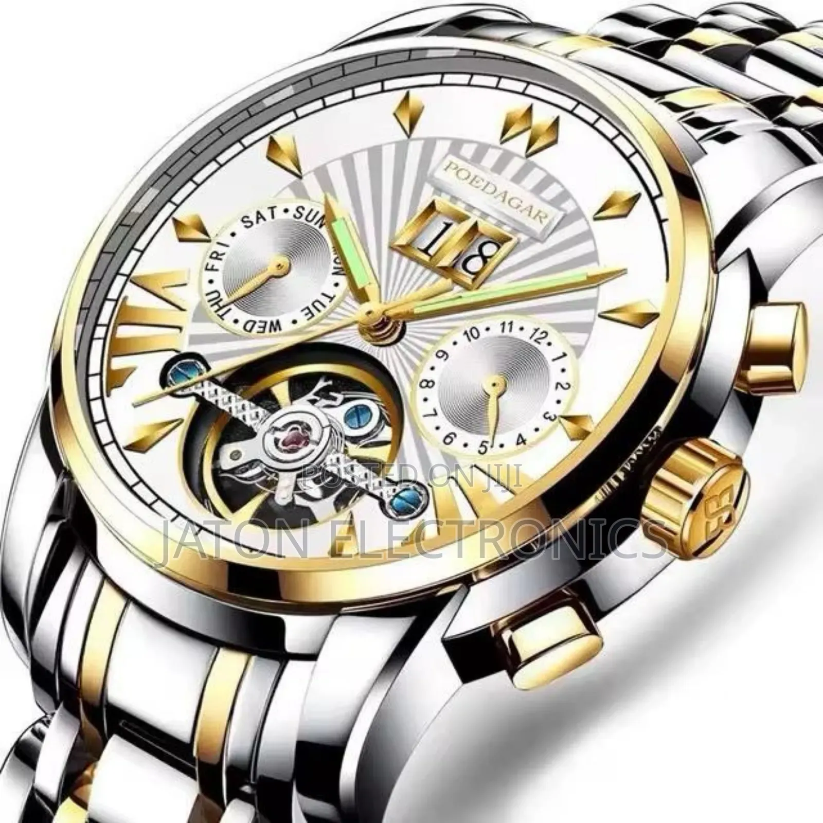 P O E D G a R Automatic Watch New