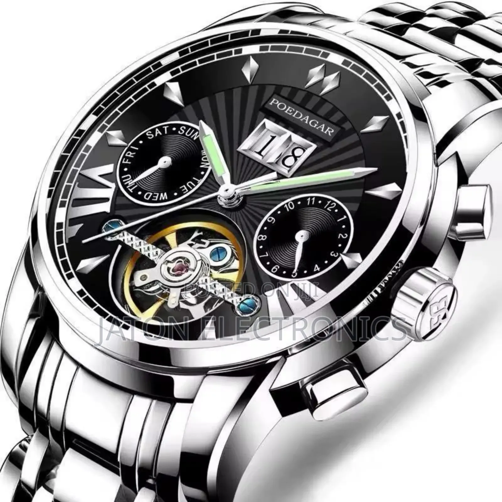 P O E D G a R Automatic Watch New