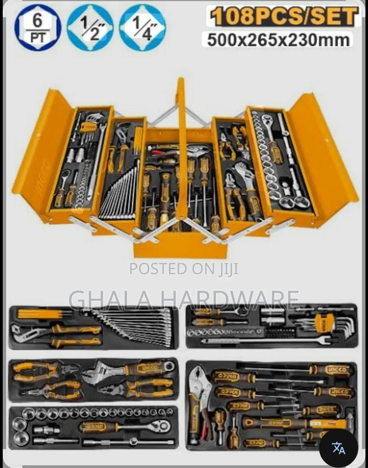 108 Pcs Tool Chest Set
