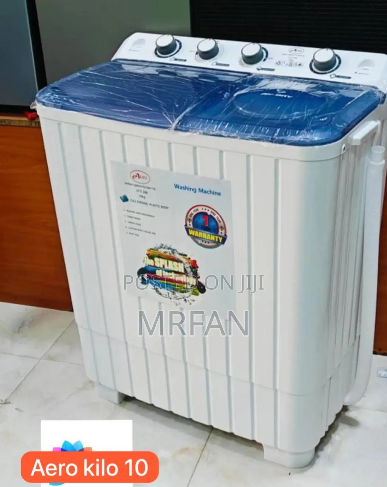 *Aero Washing Mashine Semi Automatic Twin Tube* *Kilo 10*