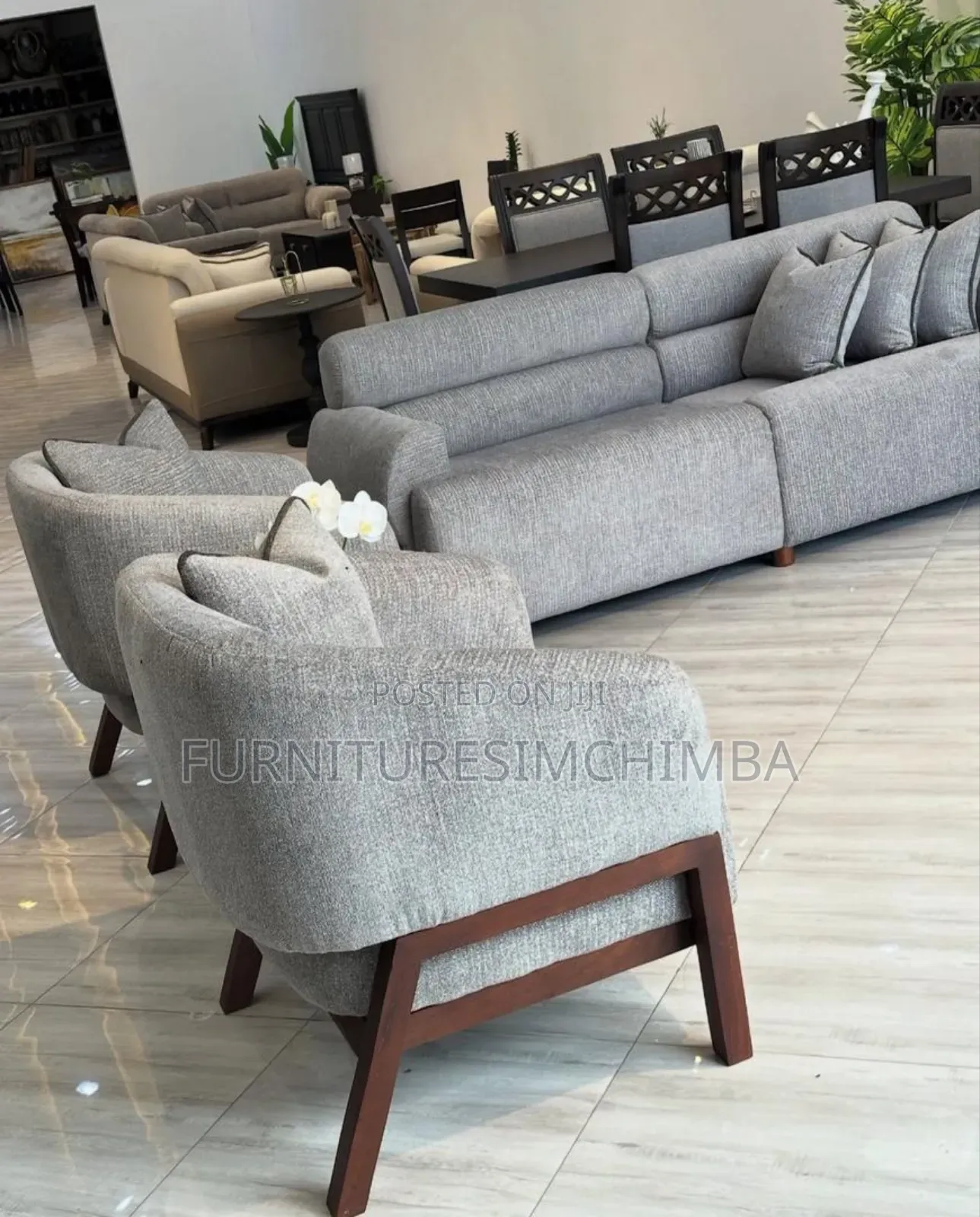 New Modern Sofa Set With Wooden Stends