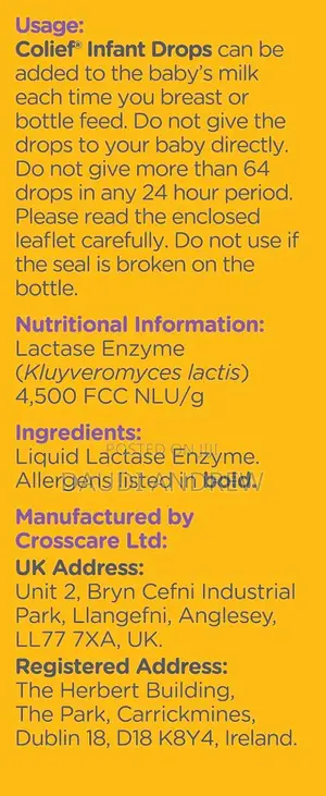 Photo - Colief Infant Drops | Lactase Enzyme Drops