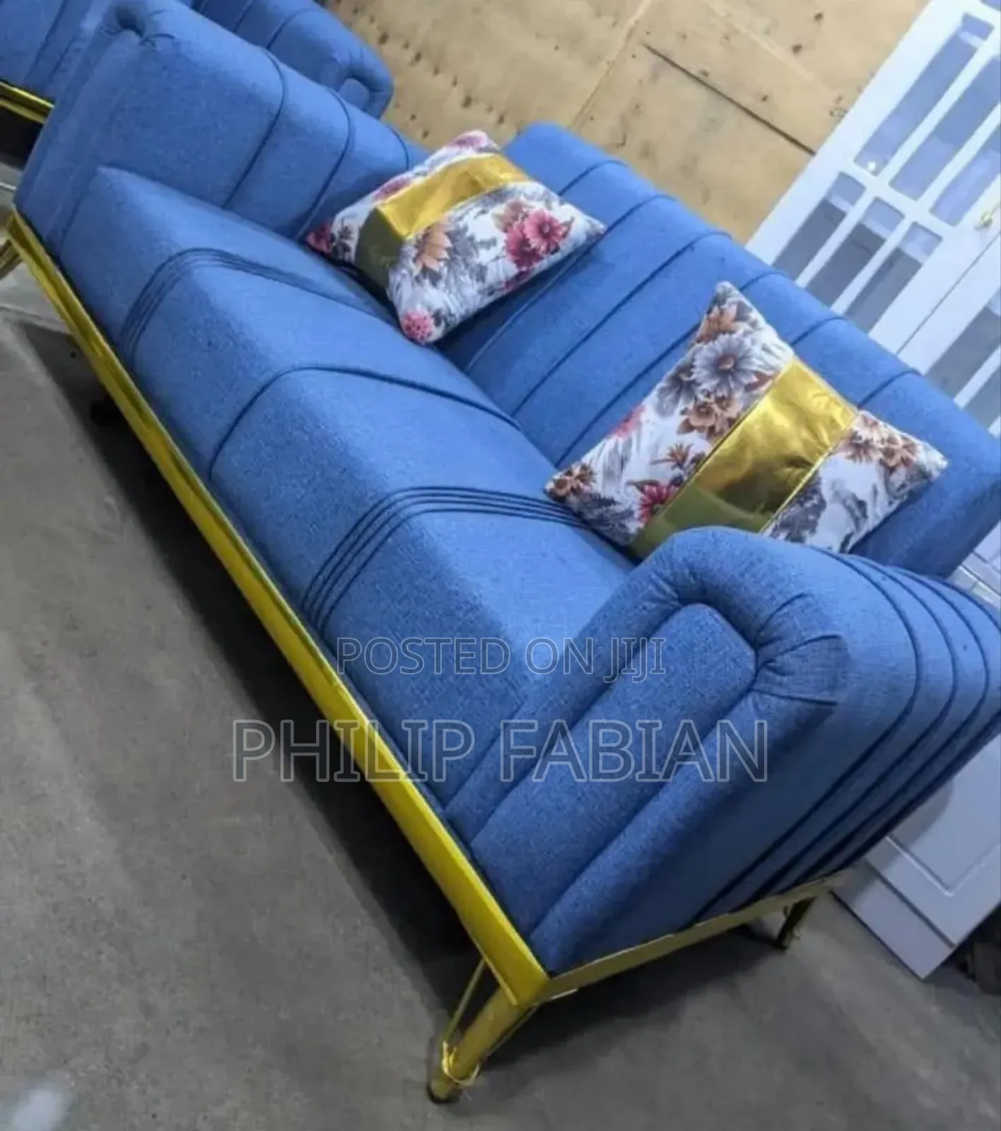 New Blue Sofa