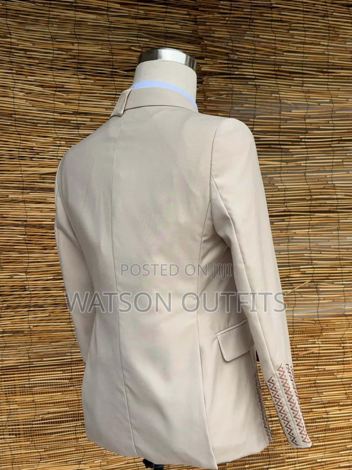 Men's Cream Colour 2 PCS Suits