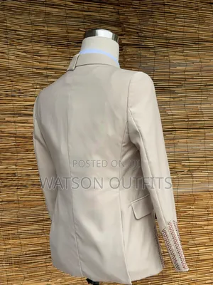 Men's Cream Colour 2 PCS Suits