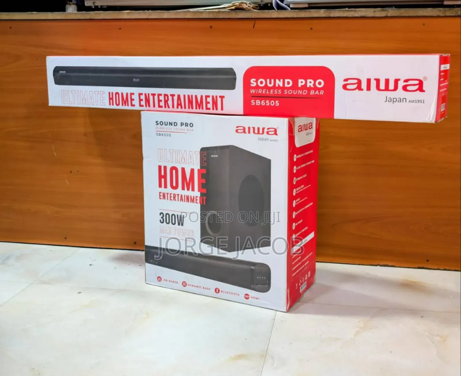Aiwa Soundpro 300w Wireless Soundbar and Subwoofer System