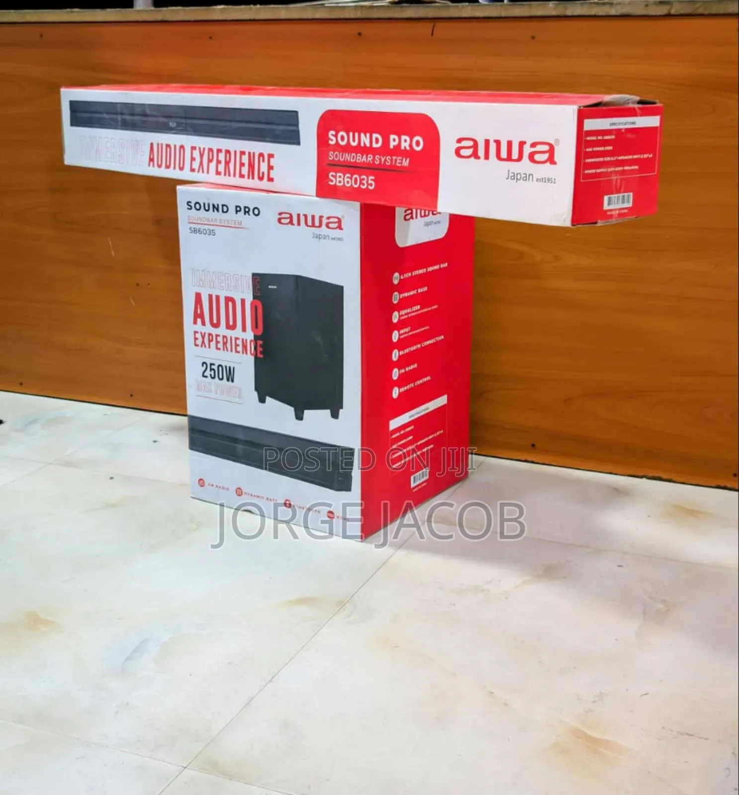 Aiwa Sb-6035 2.1ch Soundbar Watt 250