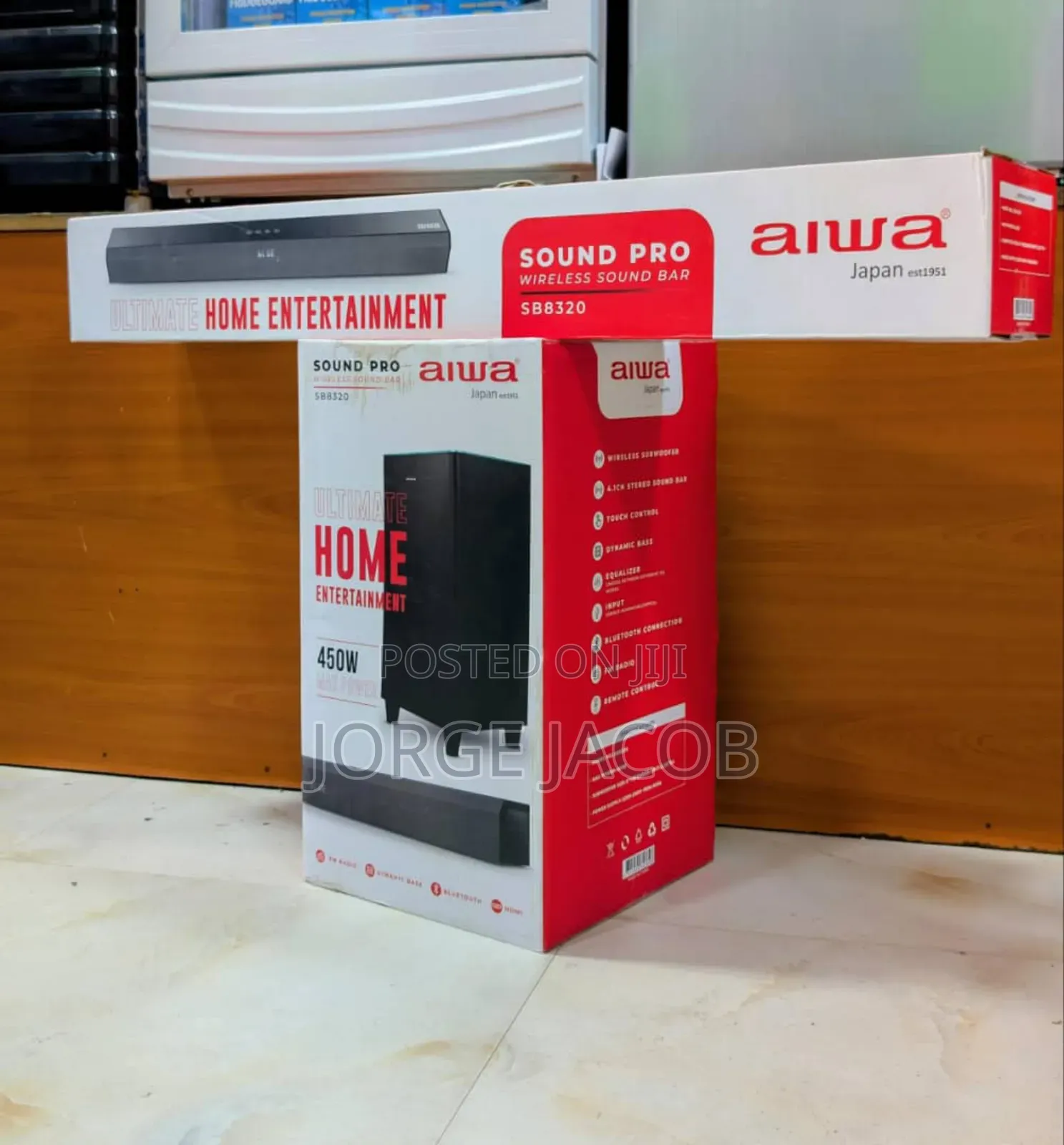 Aiwa Sound Pro Sb8320 Wireless Soundbar Watt 450