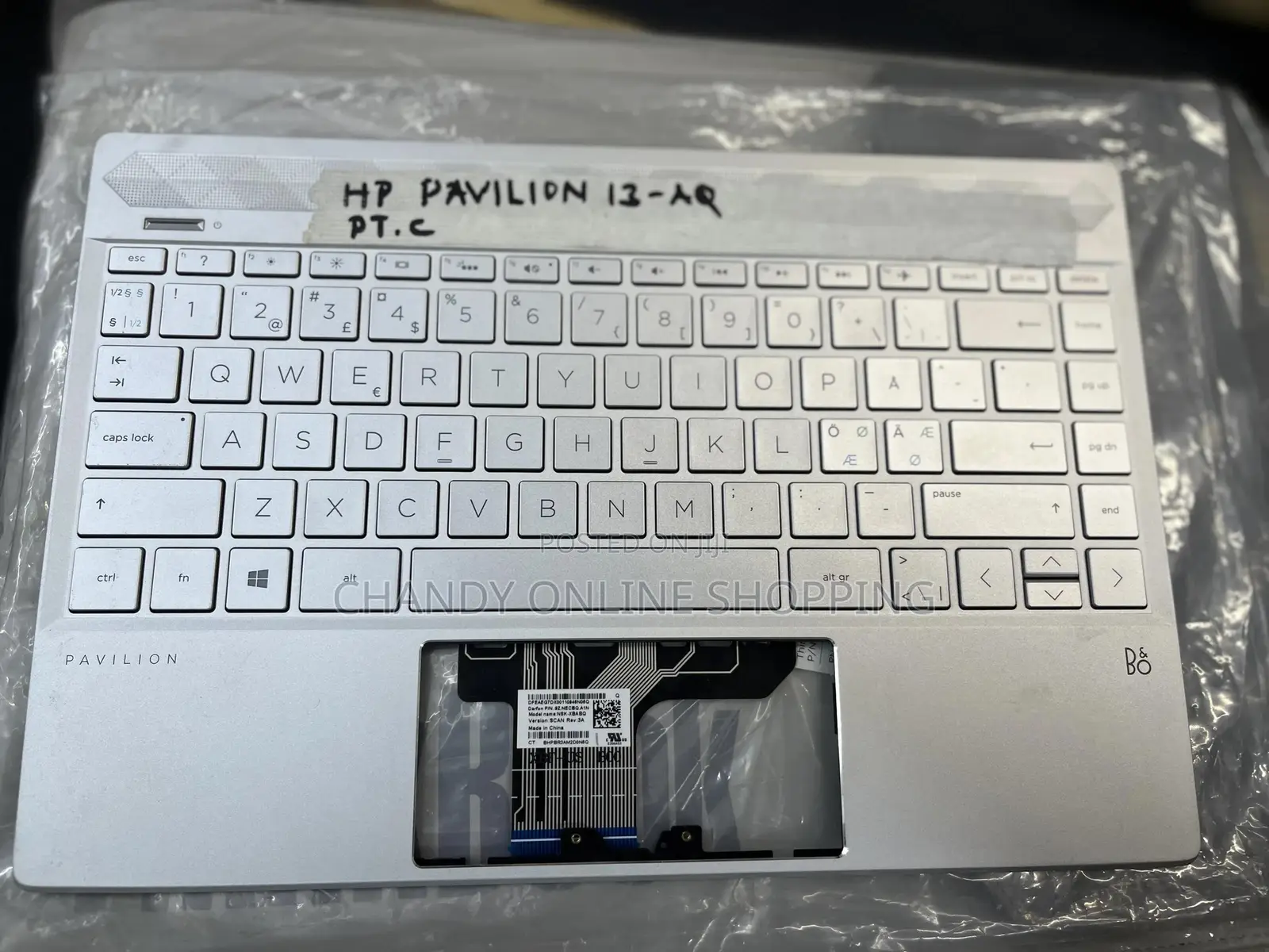 Hp Pavilion 13-aqpt.C Keyboard With Touchpad and Palmrest