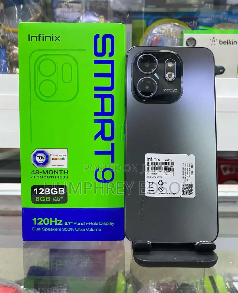New Infinix Smart 9 128 GB Black