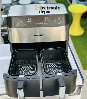Nikai Dual-Basket Airfryer 8 Litre Naf282x