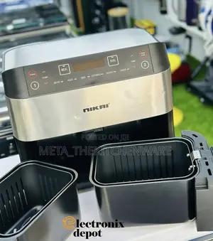 Nikai Dual-Basket Airfryer 8 Litre Naf282x
