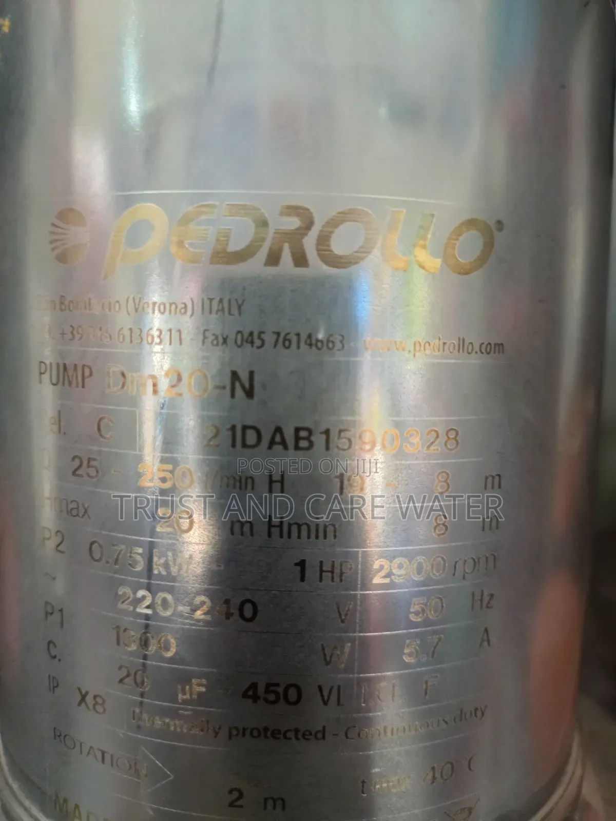 Pedrollo Pump 1hp (Kibuyu)