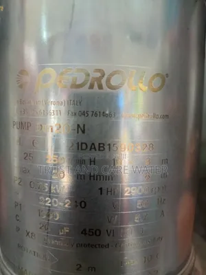 Pedrollo Pump 1hp (Kibuyu)