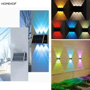 Led 6 Za Rangi Tofauti Solar Outdoor Wall Light!