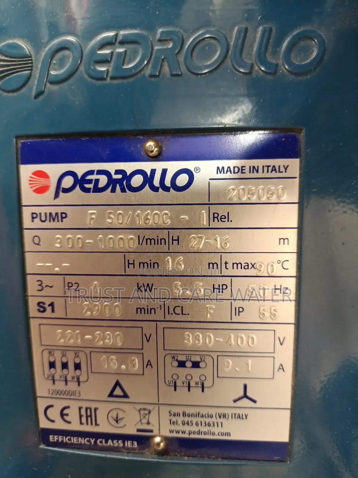 Pedrollo Surface Pump 5.5hp Heavy Duty
