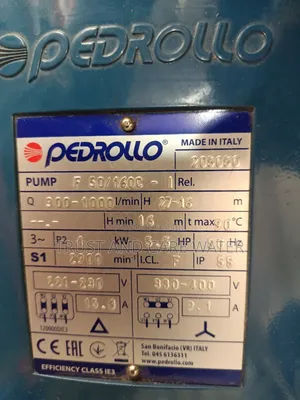 Pedrollo Surface Pump 5.5hp Heavy Duty