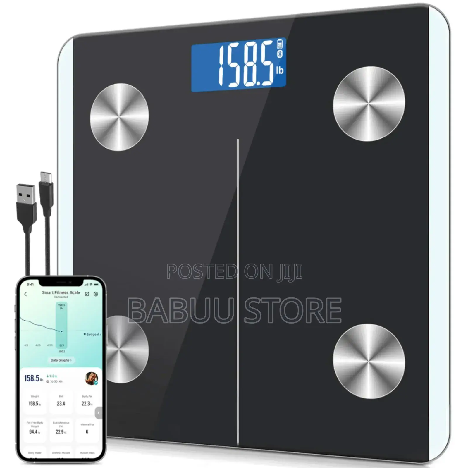 Bathroom Scale Smart Backlit