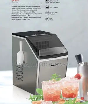 Nikai Ice Maker 20kg/24hrs Nim3412a