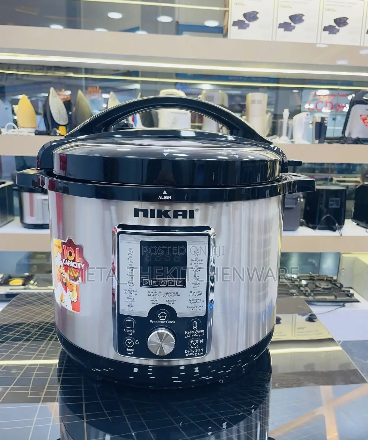 Nikai Electric Pressure Cooker 10l Nep1082dx