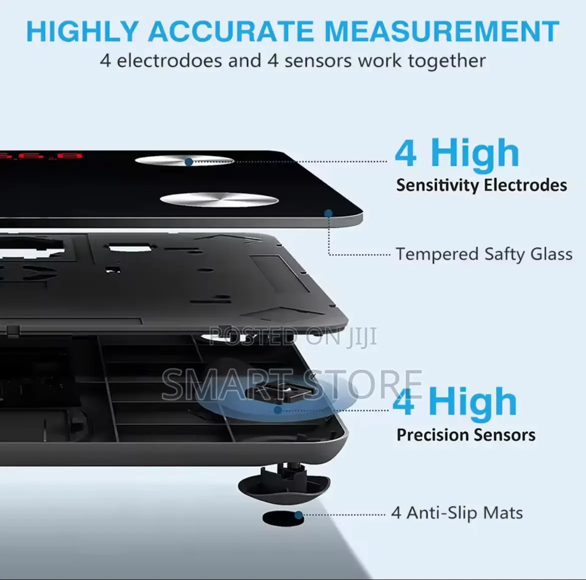 Smart Bluetooth Bathroom Scale – Health Precision Monitor