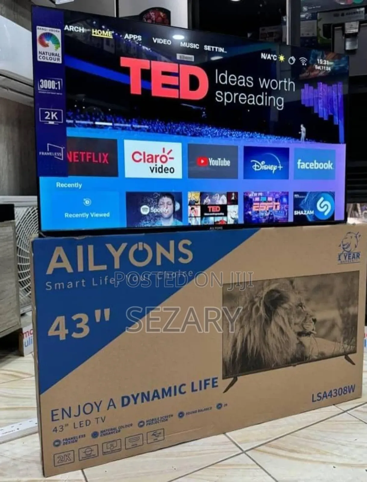 Hd Inch 43 Alyons Smarttv