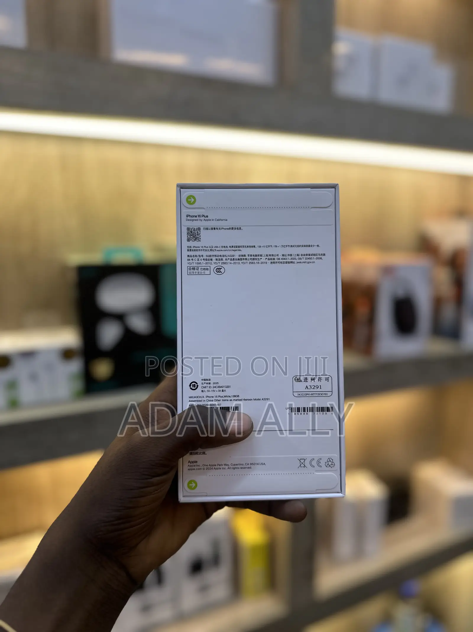 New Apple iPhone 16 Plus 128 GB White